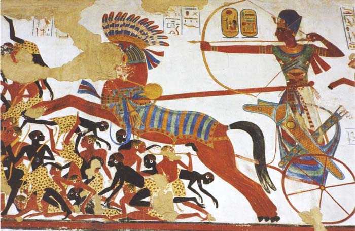 Рамзес II с луком и стрелами
